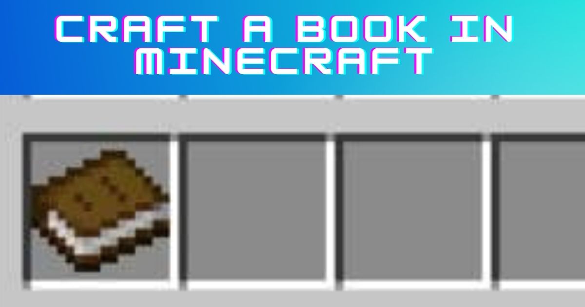 How to make book in minecraft