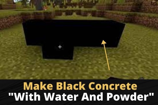 make black concrete in minecraft