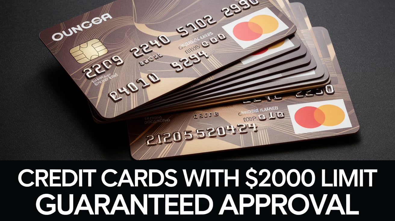 Credit Cards with $2000 Limit Guaranteed Approval