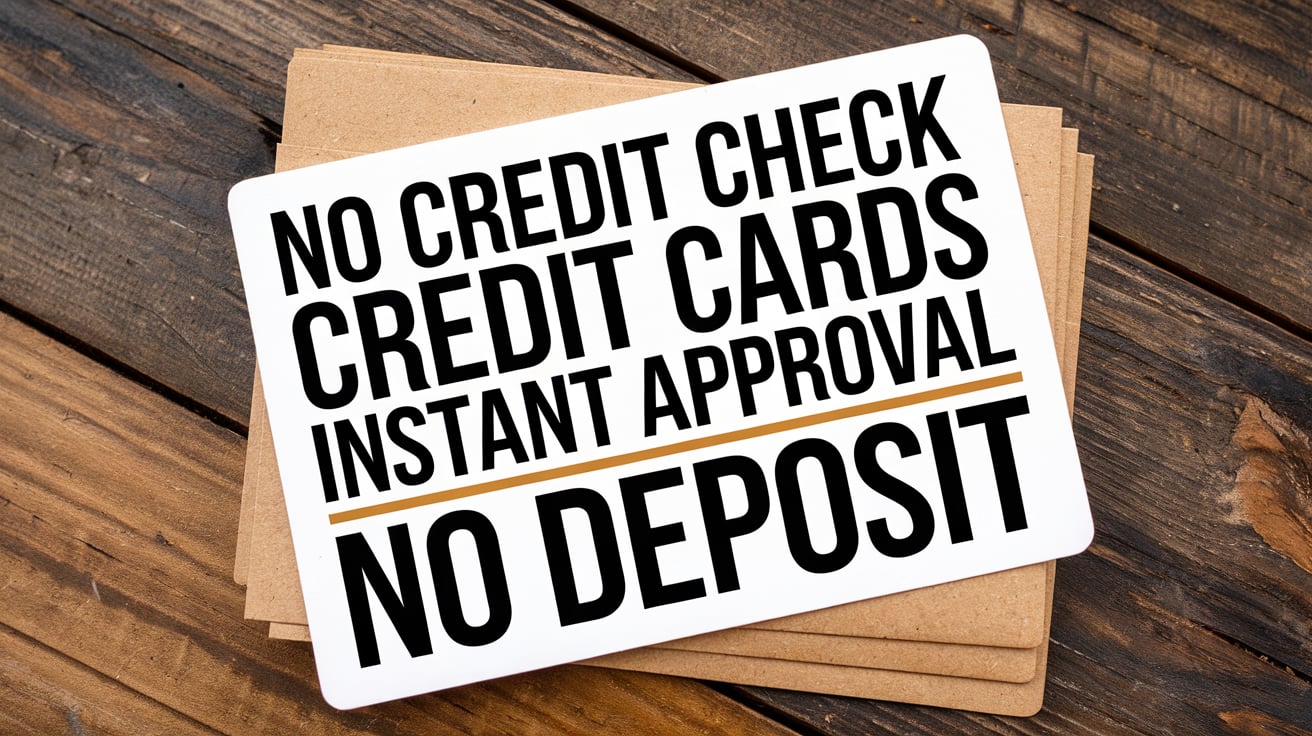 No Credit Check Credit Cards Instant Approval No Deposit