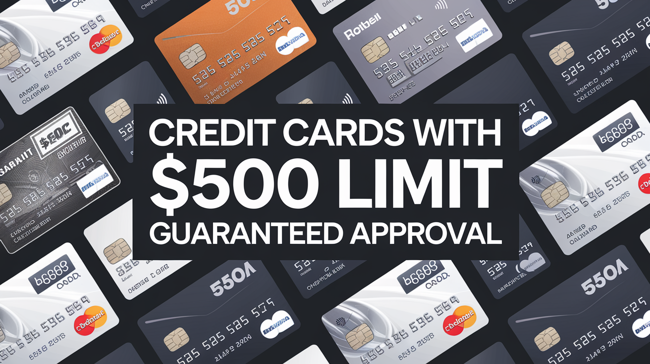 Top 5 Credit Cards with $500 Limit Guaranteed Approval