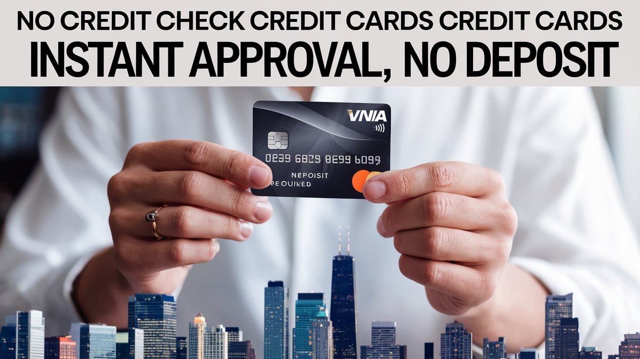 Top 5 No Credit Check Credit Cards with Instant Approval and No Deposit